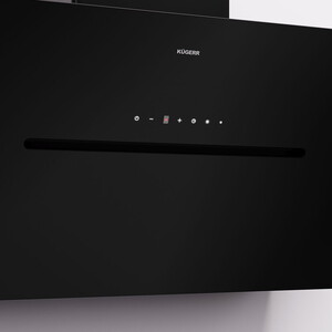  KÜGERR D8 90 CM SİYAH CAM ANKASTRE SESSİZ DAVLUMBAZ