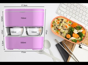  ZWEİKELL BOXY LARGE CROCUS 3 BÖLMELİ 1450ML (49OZ) LUNCH BOX - YEMEK TAŞIMA KABI - MOR