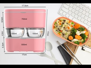  ZWEİKELL BOXY LARGE CANDY 3 BÖLMELİ 1450ML (49OZ) LUNCH BOX - YEMEK TAŞIMA KABI - PEMBE