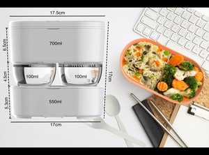  ZWEİKELL BOXY LARGE COSMIC 3 BÖLMELİ 1450ML (49OZ) LUNCH BOX - YEMEK TAŞIMA KABI - GRİ