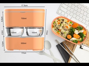  ZWEİKELL BOXY LARGE CORAL 3 BÖLMELİ 1450ML (49OZ) LUNCH BOX - YEMEK TAŞIMA KABI - SOMON