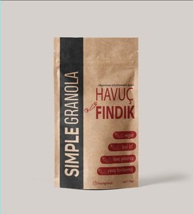  Simple Granola 4'lü Havuçlu Fındıklı Granola 400 gr. x 4