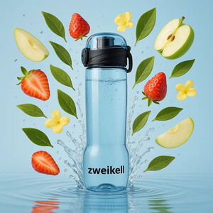  Zweikell Targo Switch Açık Mavi Bpa Içermez 650 ml Tritan Su Matarası