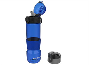  Zweikell Targo Switch Koyu Mavi Bpa Içermez 650 ml Tritan Su Matarası