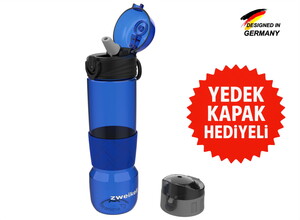 Zweikell Targo Switch Koyu Mavi Bpa Içermez 650 ml Tritan Su Matarası