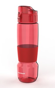 Zweikell Pivot Sleeve Maroon Red Bpa Içermez 650 ml Tritan Kırılmaz Suluk - Su Matarası