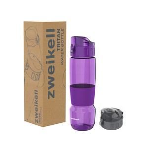  Zweikell Pivot Switch Lavander Bpa Içermez 650 ml Tritan Kırılmaz Suluk - Su Matarası - Yedek Kapak Hediyeli