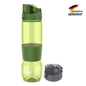 Zweikell Pivot Switch Military Green Bpa Içermez 650 ml Tritan Kırılmaz Suluk-su Matarası-yedek Kapak Hediye