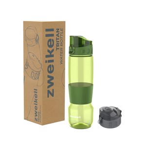 Zweikell Pivot Switch Military Green Bpa Içermez 650 ml Tritan Kırılmaz Suluk-su Matarası-yedek Kapak Hediye