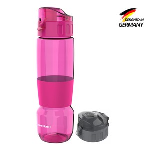 Zweikell Pivot Switch Hot Pink Bpa Içermez 650 ml Tritan Kırılmaz Suluk - Su Matarası - Yedek Kapak Hediyeli