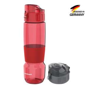 Zweikell Pivot Switch Maroon Red Bpa Içermez 650 ml Tritan Kırılmaz Suluk-su Matarası - Yedek Kapak Hediyeli