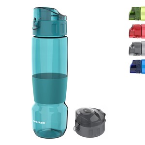  Zweikell Pivot Switch Aqua Blue Bpa Içermez 650 ml Tritan Kırılmaz Suluk - Su Matarası - Yedek Kapak Hediyeli
