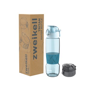  Zweikell Rosso Switch Turkis Bpa Içermez 650 ml Tritan Kırılmaz Suluk - Su Matarası - Yedek Kapak Hediyeli