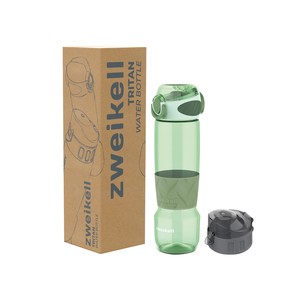  Zweikell Rezon Switch Emerald Green Bpa Içermez 650 ml Tritan Kırılmaz Suluk-su Matarası - Yedek Kapak Hediye