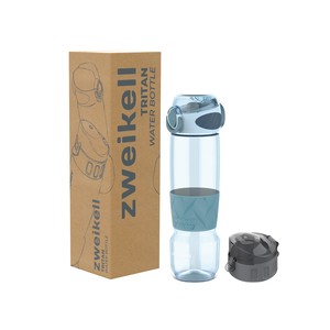  Zweikell Rezon Switch Ocean Blue Bpa Içermez 650 ml Tritan Kırılmaz Suluk-su Matarası - Yedek Kapak Hediyeli
