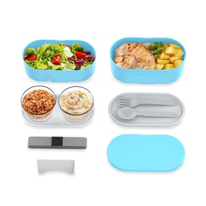  ZWEİKELL BOXY LARGE CAROLINA 3 BÖLMELİ 1450ML (49OZ) LUNCH BOX - YEMEK TAŞIMA KABI - MAVİ