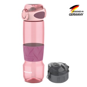 Zweikell Rezon Switch Rose Bpa Içermez 650 ml Tritan Kırılmaz Suluk - Su Matarası - Yedek Kapak Hediyeli