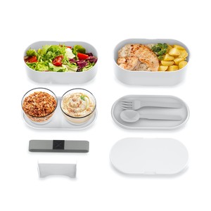 ZWEİKELL BOXY LARGE COSMIC 3 BÖLMELİ 1450ML (49OZ) LUNCH BOX - YEMEK TAŞIMA KABI - GRİ