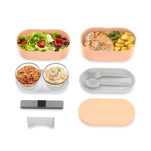  ZWEİKELL BOXY LARGE CORAL 3 BÖLMELİ 1450ML (49OZ) LUNCH BOX - YEMEK TAŞIMA KABI - SOMON