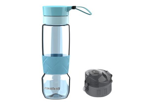 Zweikell Fuzzy Detox Switch Light Blue Bpa Içermez 650 ml Tritan Kırılmaz Suluk - Su Matarası -Yedek Kapak Hediyeli